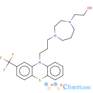 CAS No:3833-99-6 1H-1,4-Diazepine-1-ethanol,hexahydro-4-[3-[2-(trifluoromethyl)-10H-phenothiazin-10-yl]propyl]-