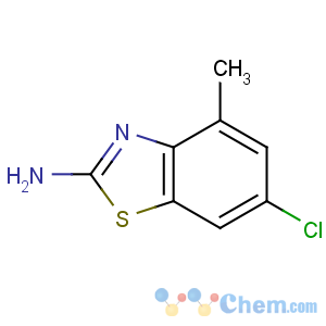 CAS No:38338-21-5 6-chloro-4-methyl-1,3-benzothiazol-2-amine