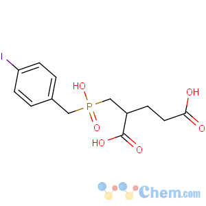 CAS No:38454-21-6 (2S)-2-[[hydroxy-[(4-iodophenyl)methyl]phosphoryl]methyl]pentanedioic<br />acid