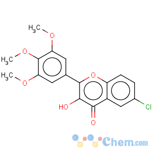 CAS No:385381-94-2 4h-1-benzopyran-4-one6-chloro-3-hydroxy-2-(3,4,5-trimethoxyphenyl)-