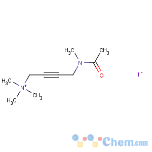 CAS No:3854-07-7 2-Butyn-1-aminium,4-(acetylmethylamino)-N,N,N-trimethyl-, iodide (1:1)
