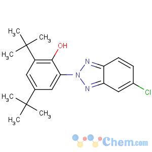 CAS No:3864-99-1 2,4-ditert-butyl-6-(5-chlorobenzotriazol-2-yl)phenol