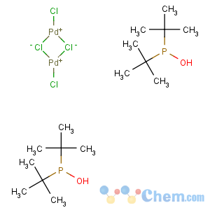 CAS No:386706-32-7 Palladate(2-),bis[bis(1,1-dimethylethyl)phosphinito-kP]di-m-chlorodichlorodi-, hydrogen (1:2), stereoisomer