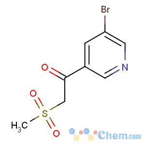 CAS No:386715-50-0 1-(5-bromopyridin-3-yl)-2-methylsulfonylethanone