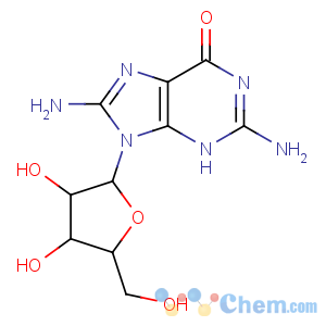 CAS No:3868-32-4 Guanosine, 8-amino-