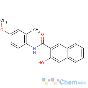 CAS No:38685-12-0 3-hydroxy-N-(4-methoxy-2-methylphenyl)naphthalene-2-carboxamide