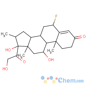 CAS No:387-59-7 Pregn-4-ene-3,20-dione,6-fluoro-11,17,21-trihydroxy-16-methyl-, (6a,11b,16a)- (9CI)