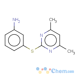 CAS No:387358-42-1 Benzenamine,3-[(4,6-dimethyl-2-pyrimidinyl)thio]-