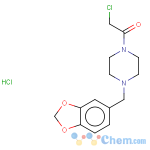 CAS No:38740-33-9 Ethanone,1-[4-(1,3-benzodioxol-5-ylmethyl)-1-piperazinyl]-2-chloro-