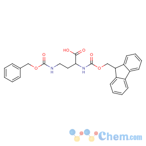 CAS No:387824-79-5 (2R)-2-(9H-fluoren-9-ylmethoxycarbonylamino)-4-<br />(phenylmethoxycarbonylamino)butanoic acid