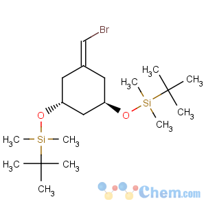 CAS No:387834-41-5 Cyclohexane,1-(bromomethylene)-3,5-bis[[(1,1-dimethylethyl)dimethylsilyl]oxy]-, (1R,3R)-