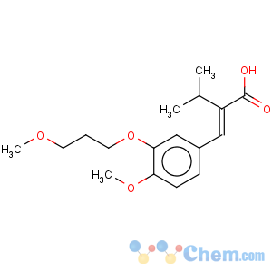 CAS No:387868-07-7 2-Isopropyl-3-[4-methoxy-3-(3-methoxypropoxy)phenyl]acrylic acid