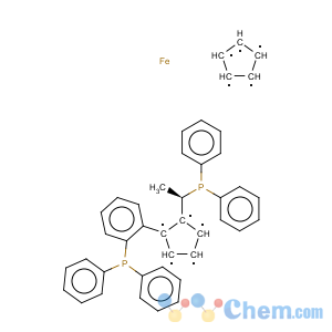 CAS No:388079-58-1 Ferrocene,1-[(1R)-1-(diphenylphosphino)ethyl]-2-[2-(diphenylphosphino)phenyl]-, (1R)-(9CI)