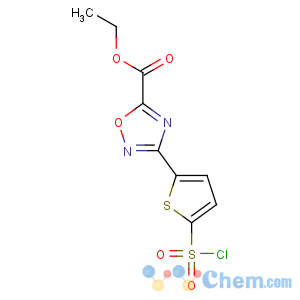 CAS No:388088-70-8 ethyl 3-(5-chlorosulfonylthiophen-2-yl)-1,2,4-oxadiazole-5-carboxylate