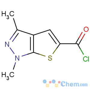 CAS No:388088-75-3 1,3-dimethylthieno[2,3-c]pyrazole-5-carbonyl chloride