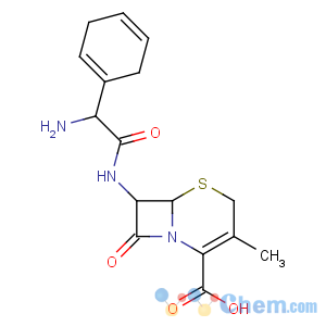 CAS No:38821-53-3 (6R,7R)-7-[[(2R)-2-amino-2-cyclohexa-1,<br />4-dien-1-ylacetyl]amino]-3-methyl-8-oxo-5-thia-1-azabicyclo[4.2.0]oct-2-<br />ene-2-carboxylic acid