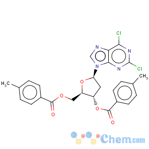 CAS No:38925-80-3 9H-Purine,2,6-dichloro-9-[2-deoxy-3,5-bis-O-(4-methylbenzoyl)-b-D-erythro-pentofuranosyl]-