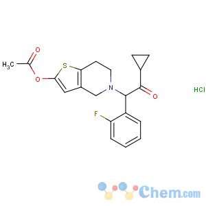 CAS No:389574-19-0 [5-[2-cyclopropyl-1-(2-fluorophenyl)-2-oxoethyl]-6,<br />7-dihydro-4H-thieno[3,2-c]pyridin-2-yl] acetate