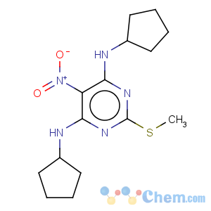 CAS No:39069-52-8 N,N'-Dicyclopentyl-2-(methylthio)-5-nitro-4,6-pyrimidinediamine
