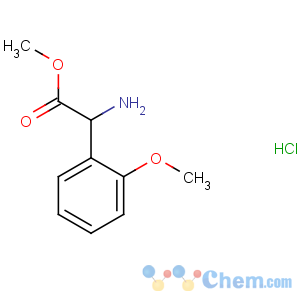 CAS No:390815-44-8 Benzeneacetic acid, a-amino-2-methoxy-, methyl ester,hydrochloride (1:1)