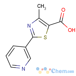 CAS No:39091-01-5 4-methyl-2-pyridin-3-yl-1,3-thiazole-5-carboxylic acid