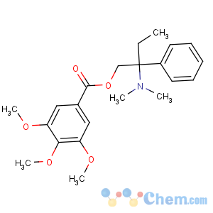CAS No:39133-31-8 [2-(dimethylamino)-2-phenylbutyl] 3,4,5-trimethoxybenzoate