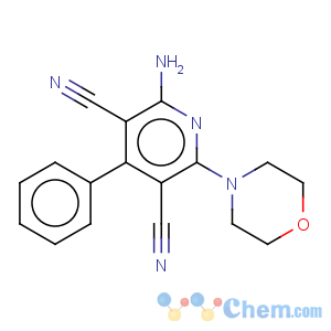 CAS No:391666-24-3 2-Amino-6-morpholin-4-yl-4-phenyl-pyridine-3,5-dicarbonitrile