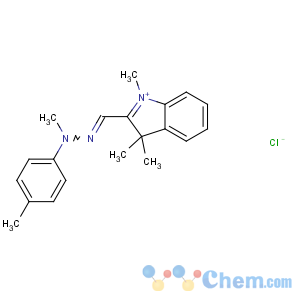 CAS No:39279-59-9 N,4-dimethyl-N-[(E)-(1,3,<br />3-trimethylindol-1-ium-2-yl)methylideneamino]aniline