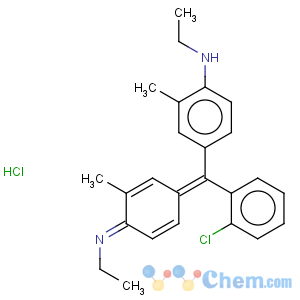 CAS No:3943-82-6 Benzenamine,4-[(2-chlorophenyl)[4-(ethylimino)-3-methyl-2,5-cyclohexadien-1-ylidene]methyl]-N-ethyl-2-methyl-,hydrochloride (1:1)