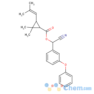 CAS No:39515-40-7 [cyano-(3-phenoxyphenyl)methyl]<br />2,2-dimethyl-3-(2-methylprop-1-enyl)cyclopropane-1-carboxylate