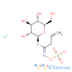 CAS No:3952-98-5 b-D-Glucopyranose, 1-thio-,1-[N-(sulfooxy)-3-butenimidate], potassium salt (1:1)