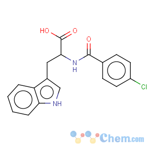 CAS No:39544-74-6 2-(4-Chloro-benzoylamino)-3-(1H-indol-3-yl)-propionic acid