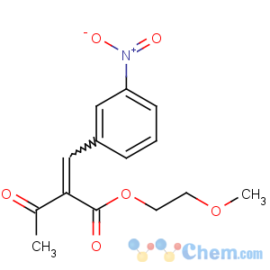 CAS No:39562-22-6 2-methoxyethyl (2E)-2-[(3-nitrophenyl)methylidene]-3-oxobutanoate