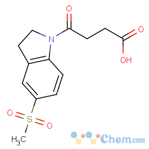 CAS No:396105-96-7 4-(5-methylsulfonyl-2,3-dihydroindol-1-yl)-4-oxobutanoic acid