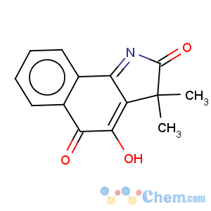 CAS No:39674-97-0 4-hydroxy-3,3-dimethyl-2h-benzo[g]indole-2,5(3h)-dione