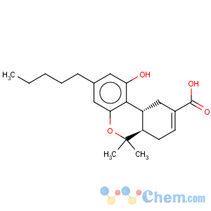CAS No:39690-06-7 6H-Dibenzo[b,d]pyran-9-carboxylicacid, 6a,7,10,10a-tetrahydro-1-hydroxy-6,6-dimethyl-3-pentyl-, (6aR,10aR)-