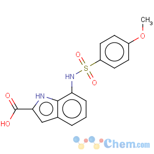 CAS No:397245-05-5 1H-Indole-2-carboxylicacid, 7-[[(4-methoxyphenyl)sulfonyl]amino]-