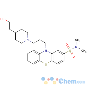CAS No:39860-99-6 10-[3-[4-(2-hydroxyethyl)piperidin-1-yl]propyl]-N,<br />N-dimethylphenothiazine-2-sulfonamide
