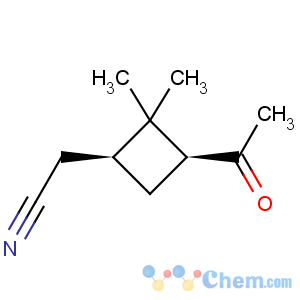 CAS No:39863-94-0 (1S,3S)-3-Acetyl-2,2-dimethylcyclobutaneacetonitrile
