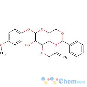 CAS No:400091-05-6 (2S,4aR,6S,7R,8R,8aS)-6-(4-methoxyphenoxy)-2-phenyl-8-prop-2-enoxy-4,4a,<br />6,7,8,8a-hexahydropyrano[3,2-d][1,3]dioxin-7-ol