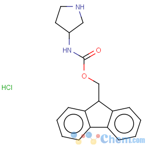 CAS No:400653-43-2 Carbamic acid,3-pyrrolidinyl-, 9H-fluoren-9-ylmethyl ester, hydrochloride (9CI)