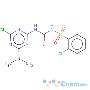 CAS No:400841-23-8 2-chloro-N-({[4-chloro-6-(dimethylamino)-1,3,5-triazin-2-yl]amino}carbonyl)benzenesulfonamide
