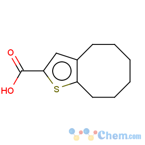CAS No:40133-09-3 Cycloocta[b]thiophene-2-carboxylicacid, 4,5,6,7,8,9-hexahydro-