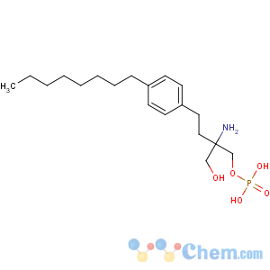 CAS No:402615-91-2 [(2S)-2-amino-2-(hydroxymethyl)-4-(4-octylphenyl)butyl] dihydrogen<br />phosphate