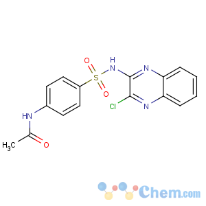 CAS No:4029-42-9 N-[4-[(3-chloroquinoxalin-2-yl)sulfamoyl]phenyl]acetamide