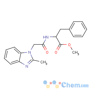 CAS No:40332-25-0 methyl<br />(2S)-2-[[2-(2-methylbenzimidazol-1-yl)acetyl]amino]-3-phenylpropanoate