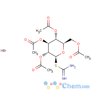 CAS No:40591-65-9 b-D-Glucopyranose, 1-thio-,2,3,4,6-tetraacetate 1-carbamimidate, hydrobromide (1:1)