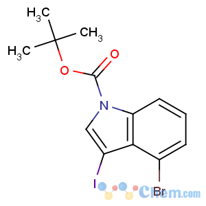 CAS No:406170-09-0 tert-butyl 4-bromo-3-iodoindole-1-carboxylate