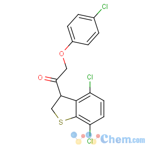 CAS No:40645-25-8 Ethanone,2-(4-chlorophenoxy)-1-(4,7-dichloro-2,3-dihydrobenzo[b]thien-3-yl)-