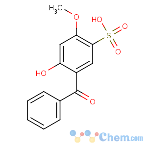 CAS No:4065-45-6 5-benzoyl-4-hydroxy-2-methoxybenzenesulfonic acid